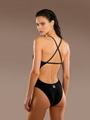 Costume intero donna da mare Alte - Total Black