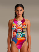 Costume intero donna da allenamento PINUP 498P - Sushi