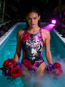 Costume intero donna da allenamento PINUP 505P - Tigrosa