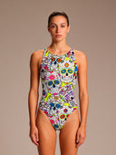 Maillot une pièce femme d'entraînement PINUP 250PF - Crânes Mexique