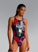 Costume intero donna da allenamento PINUP 505P - Tigrosa