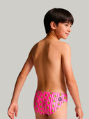 Slip da nuoto bambino da allenamento H2OTTO 446HF - Papere righe