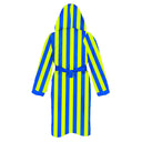 Peignoir enfant - 29ACF Rayé jaune et turquoise