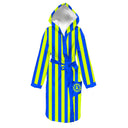 Peignoir enfant - 29ACF Rayé jaune et turquoise