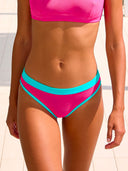 Slip bikini donna da mare Big Sur L02BI - Fucsia fluo, vista frontale