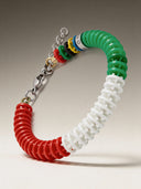 Bracciale Corsia Victory 611 Italia Tricolore vista 4 — portachiavi, BONESWIMMER Made in Italy