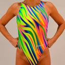 Costume intero donna da allenamento PINUP 476PF - Roar, vista frontale