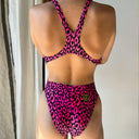 Costume intero donna da allenamento PINUP 487P - Maculato vista 3 — costume intero da nuoto, BONESWIMMER Made in Italy