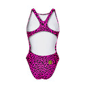 Costume intero donna da allenamento PINUP 487P - Maculato vista 5 — costume intero da nuoto, BONESWIMMER Made in Italy