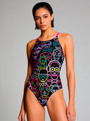 Costume intero donna da allenamento Ibiza 240IF - Skull tribe