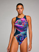 Costume intero donna da allenamento PINUP 531P - Gemma, vista frontale