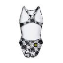 Costume intero bambina da allenamento PINUP 541P - Fumetto, vista posteriore