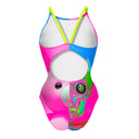Costume intero donna da allenamento IBIZA 234IF - Pinkbone, vista posteriore