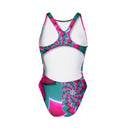 Costume intero bambina da allenamento PINUP 544PF - Wonderland, vista posteriore