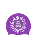 Cuffia silicone - Viola logo bianco grande