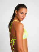 Top bikini donna da allenamento BONDI 002BF - Giallo