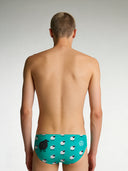 Slip de natation homme d'entraînement H2OTTO 443HF - Mouton noir
