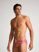 Herren-Trainings-Schwimmhose H2OTTO 448HF - Acid Streifen