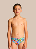 Slip da nuoto bambino da allenamento H2OTTO 442HF - Pop squares