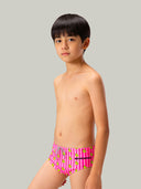 Slip da nuoto bambino da allenamento H2OTTO 446HF - Papere righe