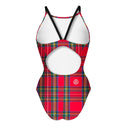 Costume intero donna da allenamento IBIZA 227I - Tartan, vista posteriore