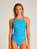 Maillot une pièce femme entraînement IBIZA 252IF - Framboises