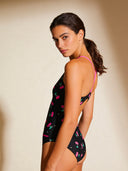 Maillot une pièce femme entraînement IBIZA 250IF - Cerises