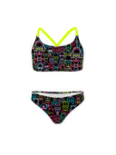 Bikini bambina da mare Waikiki L028WAF - Skull tribe, vista frontale