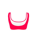 Top bikini donna da mare Hawaii L03HA - Rosso fluo, vista posteriore