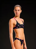 Bikini donna da allenamento Maui 178MF - Ciliegie, dettaglio indossato