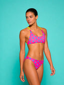 Damen Trainingsbikini MAUI 184MF - Fuchsia blaue Stern