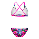 Bikini donna da allenamento Maui 174MF - Leopardo blu, vista posteriore