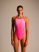 Costume intero donna da allenamento NEW YORK 001NF - Fucsia