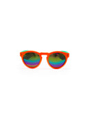 Lunettes de soleil Rondes - Orange Fluo + Tiffany
