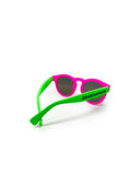Lunettes de soleil Rondes - Fuchsia Fluo + Vert Fluo