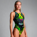 Costume intero donna da allenamento Pinup 519P - Acid