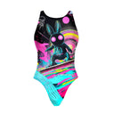 Costume intero donna da allenamento PINUP 523P - Astrosurf, vista frontale
