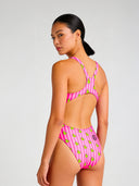 Costume intero donna da allenamento PINUP 562PF - Papere righe