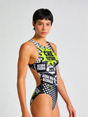 Costume intero donna da allenamento PINUP 566P - Che fastidio