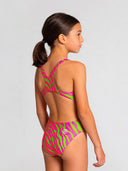 Costume intero bambina da allenamento PINUP 564PF - Acid stripes