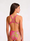 Costume intero bambina da allenamento PINUP 564PF - Acid stripes