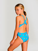 Maillot une pièce fille entraînement PINUP 563PF - Framboises