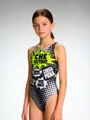 Costume intero bambina da allenamento PINUP 566P - Che fastidio