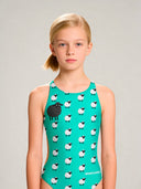 Costume intero bambina da allenamento PINUP 559PF - Pecora nera