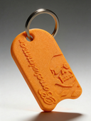 Portachiavi BONESWIMMER 3D - Tavoletta Arancio vista 3 — portachiavi, BONESWIMMER Made in Italy