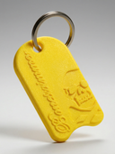 Portachiavi BONESWIMMER 3D - Tavoletta Giallo vista 3 — portachiavi, BONESWIMMER Made in Italy