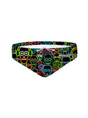 Slip da nuoto uomo da allenamento H2OTTO 436HF - Skull tribe vista 3 — costume da nuoto uomo, BONESWIMMER Made in Italy