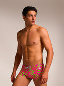 Herren-Trainings-Schwimmshorts UCLA 268UF - Acid Streifen