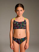 Bikini bambina da mare Waikiki L028WAF - Skull tribe, vista frontale