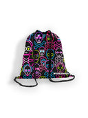 Zainetto in microfibra M031ZAF - Skull tribe, dettaglio del modello